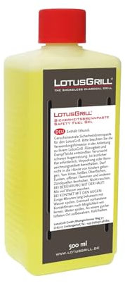 LotusGrill - Gel accenditore da 500 ml sviluppato appositamente per LotusGrill, per barbecue a carbone o griglie da tavolo
