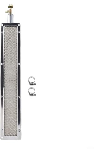 Zilimontt Quemador lateral infrarrojo para parrilla de gas, 41 cm x 8 cm, calentador de cerámica para cocinar al aire libre, apto para secar té, granos, productos acuáticos, verduras (53 x 9,5 cm)