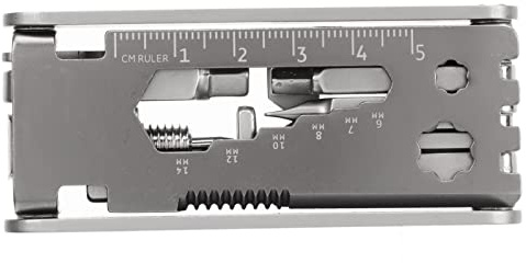 Bike Multi Tool i rostfritt stål 17 i 1 multifunktionscykel multiverktyg Vikbar bärbar cykelkedja reparationssats för utomhuscykling mountainbike