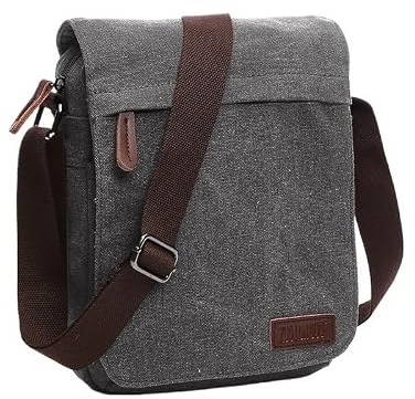 Casual Bärbar Herraxelväska Lämplig for Samsung Galaxy Tab S11 11 | Crossbody-väska i enfärgad canvas med stor kapacitet med expanderbar dragkedja