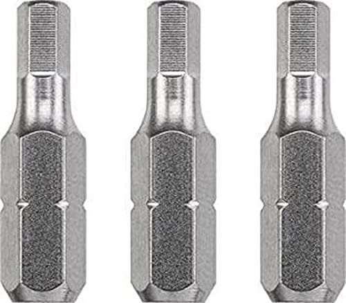kwb 3 x Bits 25 mm Hex 3.0mm Industrial Steel (TQ 60 Stahl, ISO 1173 Antrieb C 6.3)