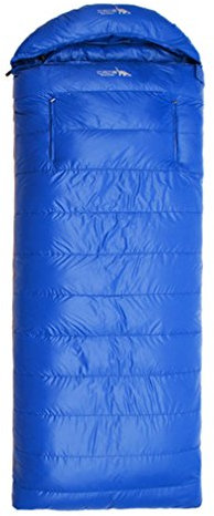 emansmoer Entendaunen Leicht Tragbare Umschlag Schlafsäcke Wasserdicht Outdoor Camping Wandern Deckenschlafsack (Entendaunen(1200g), Blau)