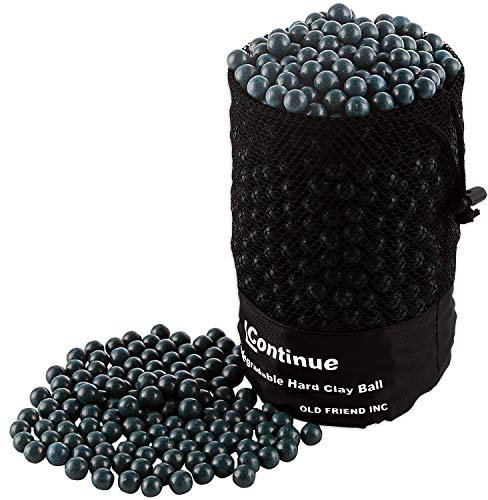1500 Pieces Diameter 3/8 Slingshot Ammo Biodegradable Hard Clay Ball - Blue.