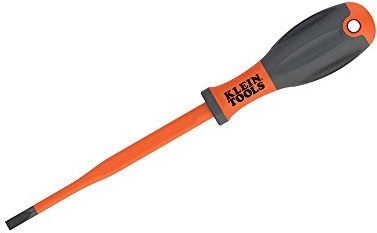 125 mm VDE Insulated Screwdriver, 5.5 mm CAB Tip Klein Tools 32244INS , Orange