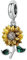 COHEALI Sonnenblumen-anhänger Armband-anhänger Schlangenkettenarmbänder Charms Halskette Mit Gänseblümchen-anhänger Armreif Charms Blumenanhänger S925 Sterling Silber Schmuck
