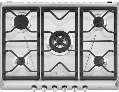 SMEG SRV576O, UNIVERSAL-Gaskochfeld, Stainless steel