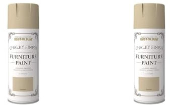 Rust-Oleum 400ml Chalky Finish Furniture Spray Paint - Hessian (Pack of 2)