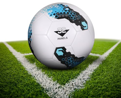 pwavum Fußball, Official Fussball Größe 5, fußball Kinder Unisex, Professioneller Sport Training fußbälle, Fussbälle Outdoor-Indoor, Fussball für Jugendliche und Erwachsene Trainingsball