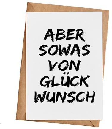 Grußkarte Karte sowas von Glückwunsch, Geschenkkarte mit Briefumschlag Geschenke Geschenkideen Frauen Geburtstag Jahrestag, Klappkarte (KT_017)
