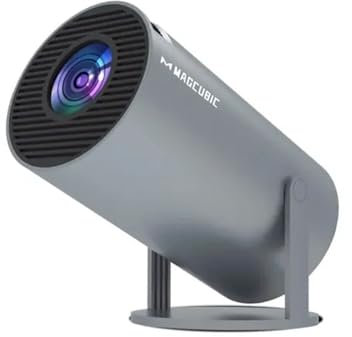 Miniproyector Compatible con 4K1080P, Banda Dual, WIFI6, 5G, inalámbrico, 5.0, Bluetooth, Android 11, 160 ANSI, 260 lúmenes, rotación de 180 Grados, corrección Trapezoidal automática, 35-130