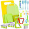 Kit Couteau sécurité de Cuisine pour Enfants - 38 Pièces Couteau Enfants pour couper et cuire des fruits ou légumes | Couteau Enfant qui ne Coupe pas, Couteaux enfants à partir de 2 ans