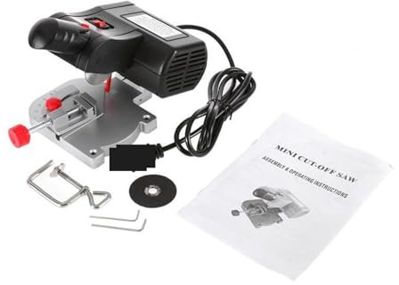 Mini máquina de corte, Banco de corte de hoja de acero, sierra de mesa eléctrica, corte de madera y plástico de Metal, herramientas de bricolaje, calibre de inglete de ajuste