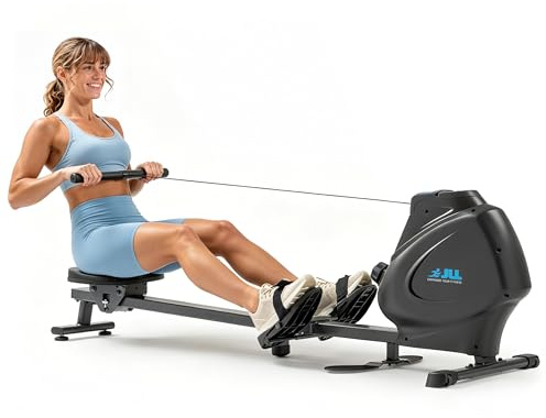 JLL Foldable Magnetic Rowing Machine for Cardio & Strength Training
