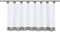 Yujiao Mao 1er-Pack Voile Scheibengardine mit Schlaufen HxB 60x120cm Grau