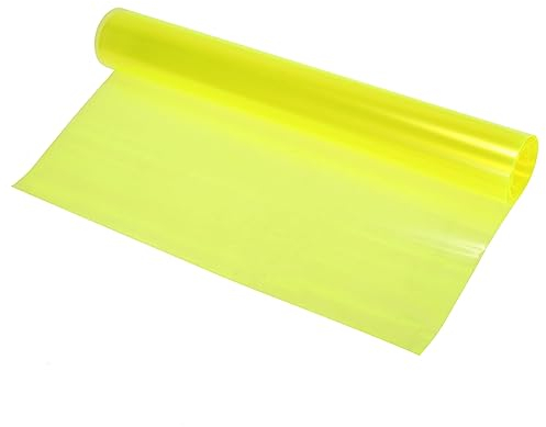 X AUTOHAUX Auto Scheinwerfer Rücklicht Nebelscheinwerfer Vinyl Tönungsfolie Gelb 12x39