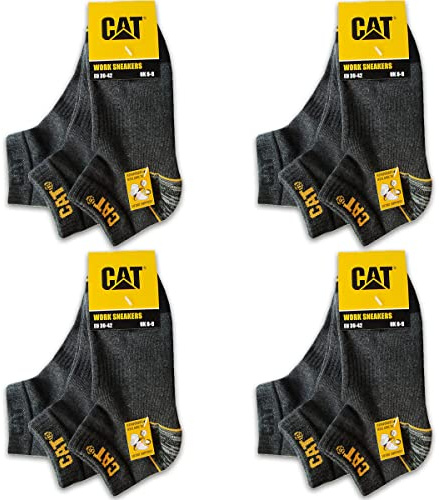 CAT Caterpillar 12 pares de zapatillas de trabajo WORK SNEAKERS de trabajo, calcetines en tallas 39-50