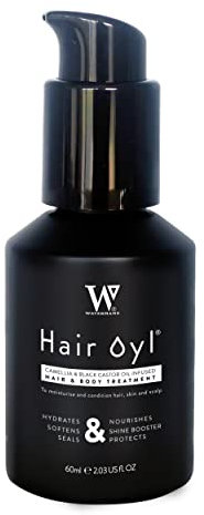 Hair Growth Oil 100% Natural Hair Oil with Camellia Oil, Black Castor Oil Effective Thickening Gloss Mask & Hair Loss Treatment. Duel Use for Hair and Body Hydration.