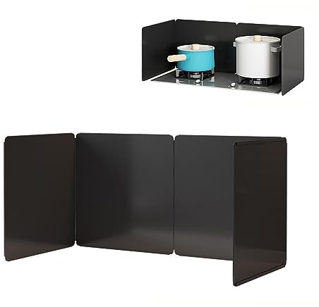 RIFWOVE Plegabl Protector De Aceite, Protección contra Salpicaduras Plegable, Estufa De Gas Accesorios Cocina, Cubre Salpicaduras De Sartén, para Cocinar Y Freír, Protectores De Grasa De Cocina