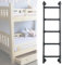 Quixnova Scala di Uscita per finestre da seminterrato, Altezza 100-300 cm, Scale per Letti a Castello in Ferro battuto, Dimensioni Personalizzabili, carichi 330 libbre,Black-220cm