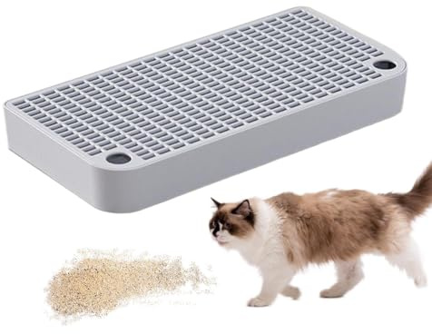 Katzenrampe Für Katzentoilette,Stufe Für Katzentoilette,Doppellagiger Katzenstreufänger Mit Filterfunktion,Wasserdichtes Haustierrampenpedal,Leicht Zu Reinigende Haustiertoilettenrampe