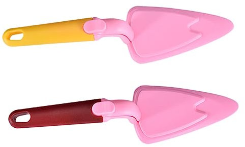 UTHCLO Cortador de Pizza Desmontable Mango de Plástico Palas para Pastel Creativas Cortadores de Sándwich Palas para Queso 2 Piezas Herramienta de Cocina Práctica para Pasteles y Pancakes