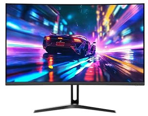 Amzfast 24 Zoll Gaming Monitor-200Hz, FHD 1920x1080, Fast IPS Monitor, 1ms MPRT, 110% sRGB, Anti-Blaulicht, HDR, Adaptive Sync, VESA 100x100, HDMI 2.0/DP 1.4, Weiß- AMZG24X1W