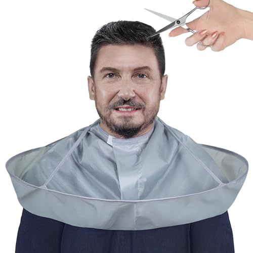 Capa de paraguas para corte de pelo, diseño de paraguas de 60 cm, capa de peluquería para adultos, capa plegable para cortar el cabello, teñir y hacer permanente, para hombres y mujeres