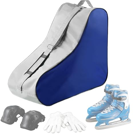 Protoence Housse pour Patins À Glace - Grand Sac À Dos Ajustable De Transport,Sacs À Patins À roulettes pour Fille avec Fermeture Éclair - pour Hommes, Femmes, Ainsi Que Chaussures De Cheerleading