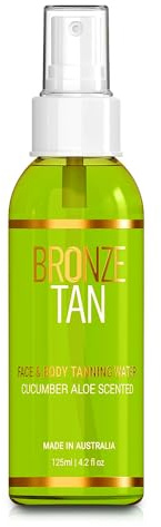 Bronze Tan Self Tanning Water Spray For Face | Hydrating Self Tan Water for a Natural Sunless Tan | Self Tanner Ideal for All Skin Types | Buildable Fake Tan 125ml(4.2 fl oz)