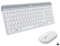 Logitech MK470 Slim Combo Kabelloses Tastatur-Maus-Set, 2.4 GHz Verbindung via Nano-USB-Empfänger, 10m Reichweite, 18-Monate Batterielaufzeit, PC/Laptop, Skandinavisches QWERTY-Layout - Weiß