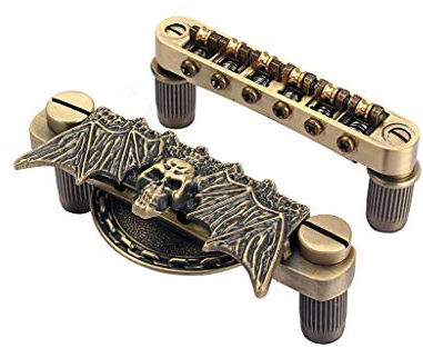 Alnicov Tune-O-Matic Saitenhalter für E-Gitarre, Steg und Rollensattel, Bronze