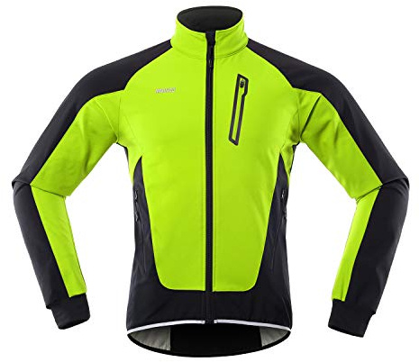 LIXADA Hommes Cyclisme Veste Imperméable Coupe-Vent Thermique Polaire Vélo Jersey VTT Vélo Équitation Course Automne Hiver Veste Manteau Convient pour le Cyclisme la Course à Pied l'Alpinisme