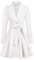 GRACE KARIN Damen Weiß Langarm Mantel mit Gürtel Revers Wintermantel Wintercoat Warm Jacke Mantel casual style Outwear XL