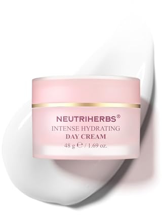 Neutriherbs Intensiv Feuchtigkeitscreme Tagescreme-48g, Beruhigt & Reduziert RöTungen Feuchtigkeit Gesichtcreme Männer Damen, Feuchtigkeitsspendende Day Cream Mit Panthenol Für Trockene, Sensible Haut