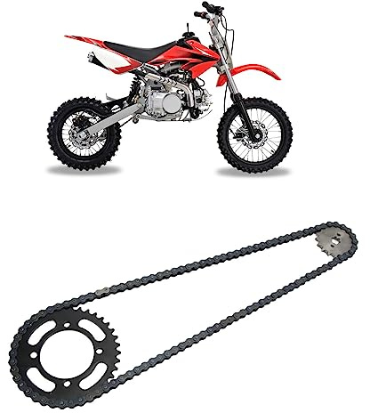 Pignon Avant Chaîne Arrière 420 155 Mm 37T Pignon Arrière Avant 420 17T Universel pour Mini Dirtbike Capacité de 50 Cm3 à 125 Cm3 VTT Gokart, Kit de pignons pour
