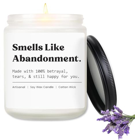 Leaving Gifts for Colleagues Women, Funny Lavender Scented Candles, Retirement Gifts for Women Men, Sorry Your Leaving Gift for Coworkers, Bosses, Work Bestie, Friends, 3.5oz
