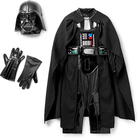 Disney Store Official Boy's Halloween Costumes for Play - Premium Disney Cosplay Dress Up Outfits for Children- Darth Vader Costume with Lights and Sounds for Kids - Size 7/8