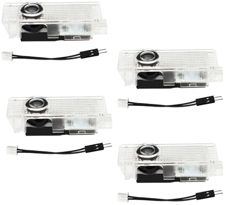 ERSDGG 4 proiettori LED per porte auto, illuminazione porta, illuminazione di benvenuto, illuminazione per porte auto, adatto per 1/2/3/4/5/6/7/X1/X2/X3/X4/X5/X6/X7/M/Z/GT (50TH)