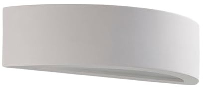 Wall Light 'Aurel' dimmable (Modern) in White Made of Plaster/Clay for e.g. Living Room & Dining Room (1 Light Source, E14) from Lindby | Wall Lighting, Wall lamp