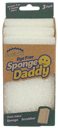 SCRUB DADDY Dye Free Sponge Daddy 3 Count, 3 CT