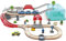 Hape Eisenbahnwelt Spielset mit Aufbewahrungsbox, 48 Teile, an 3 Jahren