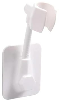 STARRY G Shower Head Holder Bracket, 360° Universal Adjustable Shower Head Holder, Punch-Free Wall Handheld Showerhead Rack, Multifunctional Self-Adhesive Shower Head Holder for Bathroom - White