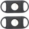 Fezf 2 pezzi Taglia sigaro,Tagliasigari,Tagliasigari in plastica, Tagliasigari con doppie lame in Acciaio Inox, per la Maggior Parte dei Sigari-nero