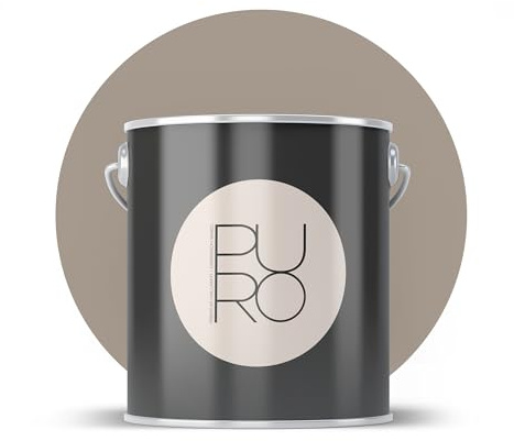 livingwalls PURO Premium C7001 - Pintura de pintura para interiores (2,5 L), color marrón