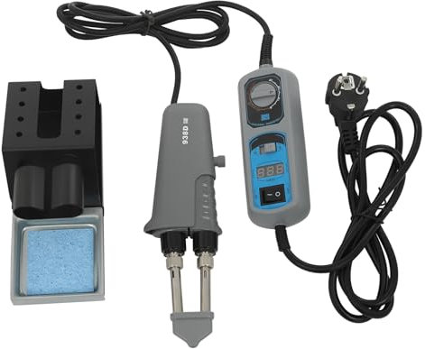 KANBCNG Mini estación de soldadura, pinzas calientes portátiles de 44 W, estación de soldadura con pantalla LED y pinzas ajustables para componentes de soldadura, líneas de producción, rango de