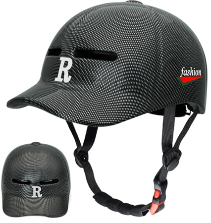 WJnflQN Casque de vélo – Casque de cyclisme léger et réglable, chapeau de baseball de sécurité pour protection solaire, trajet, patinage, sports de plein air, homme, vélo de route, scooter pour femme
