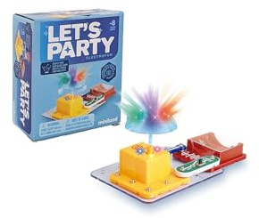 Miniland Kit Electronica, Juego Stem, Juego de Electrónica para Niños, Construye tu Propia Lámpara Disco y Aprende Ciencia Jugando, Desde los 8 Años | Electrofun: Let’s Party