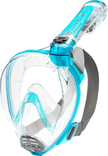 CRESSI Duke Full Face Snorkel Dry Mask - Large Vision Full Face Mask with Snorkel Dry, Unisex