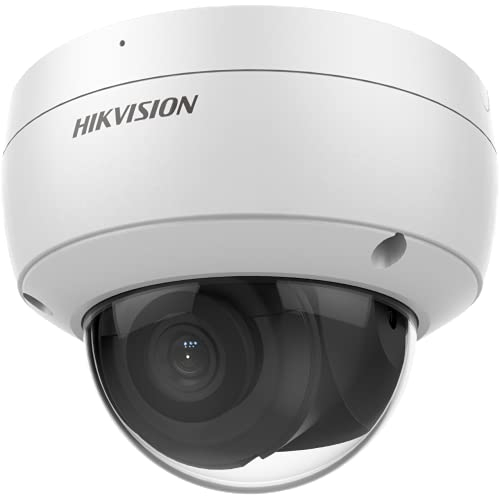 HIKVISION Caméra réseau dôme Fixe AcuSense Vandal 8 MP avec Objectif 2,8 mm
