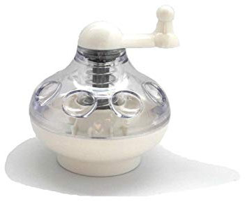 Tredoni Tritatutto per macina noce moscata, grattugia rotativa a dado/mandorle/spezie, colore: bianco